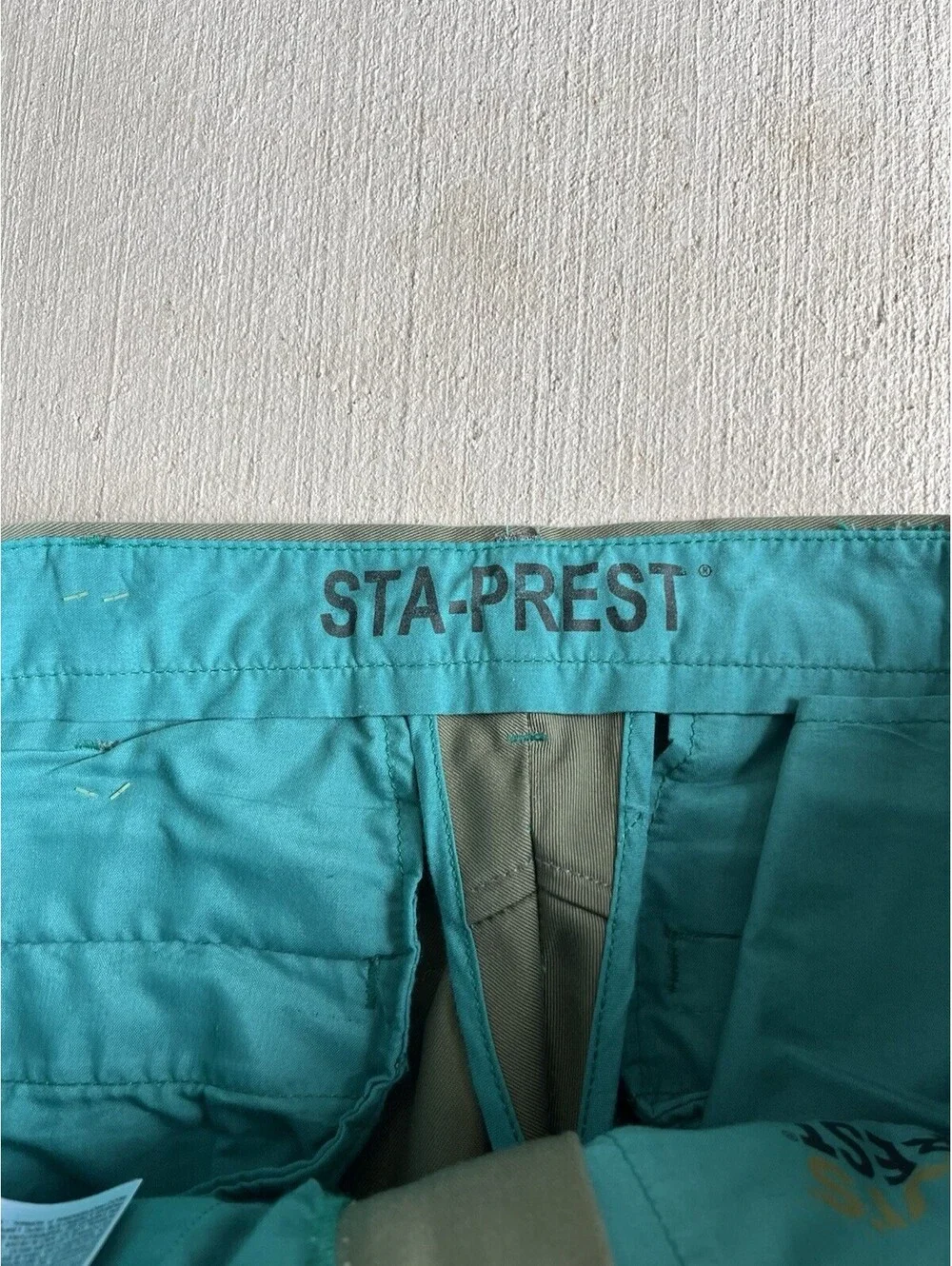 Vintage Levi's Sta-Prest Olive Green Chino Pants 36x34